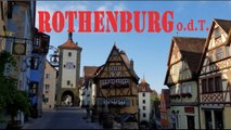 Walking in Rothenburg o.d.T., Germany.