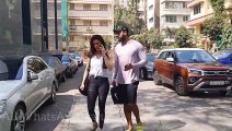 Karishma Tanna Spotted Along With Her Husband Post Workout In Bandra  #karishma Tanna #Celebs #Snapped #bollywood