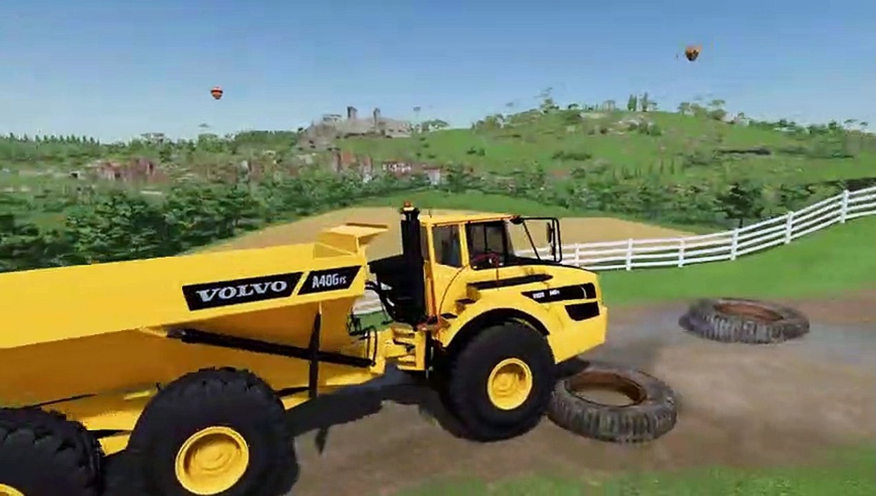 Farming Simulator 22 072 - COLORED VOLVO DUMPERS DEATH RUN