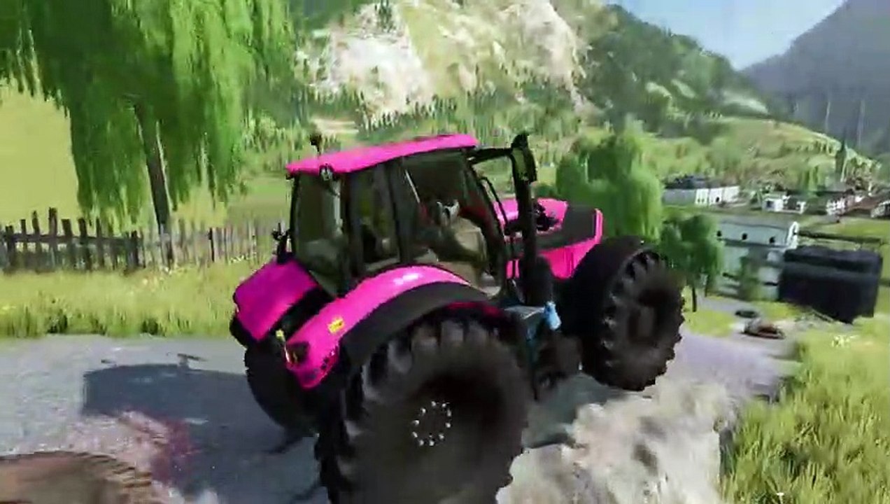 Farming Simulator 22 080 - COLORED DEUTZ-FAHR TRACTORS DEATH RUN