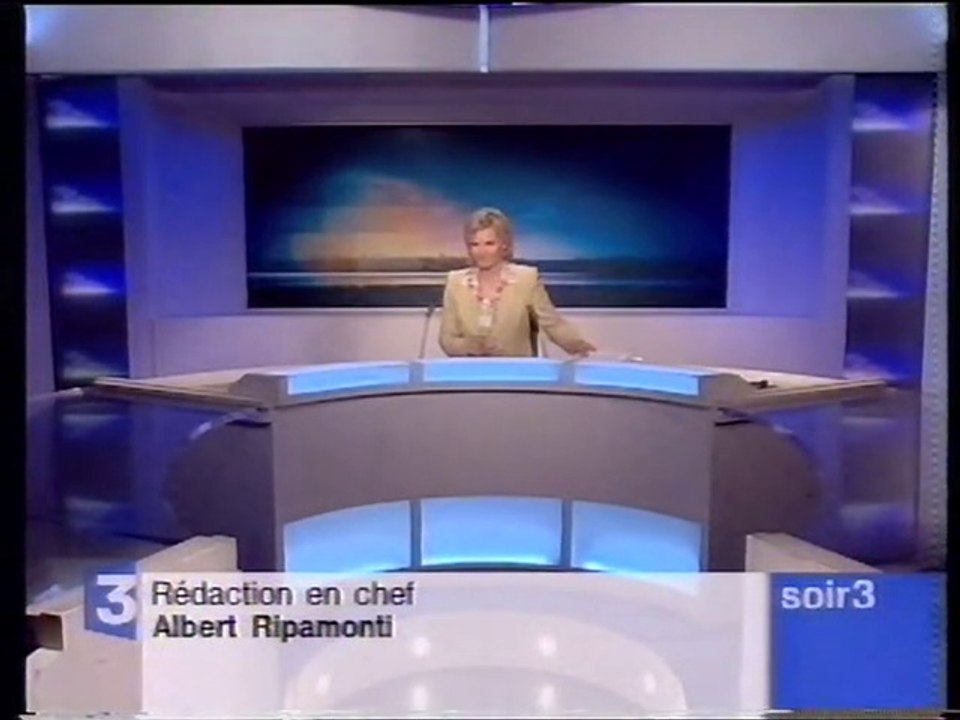 France 3 - 3 Septembre 2002 - Fin JT "Soir 3" (Laurence Bobillier), coming-next, pubs, teaser