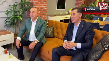 Mevlüt Çavuşoğlu ve Sinan Oğan, Antalya'da esnafı ziyaret etti