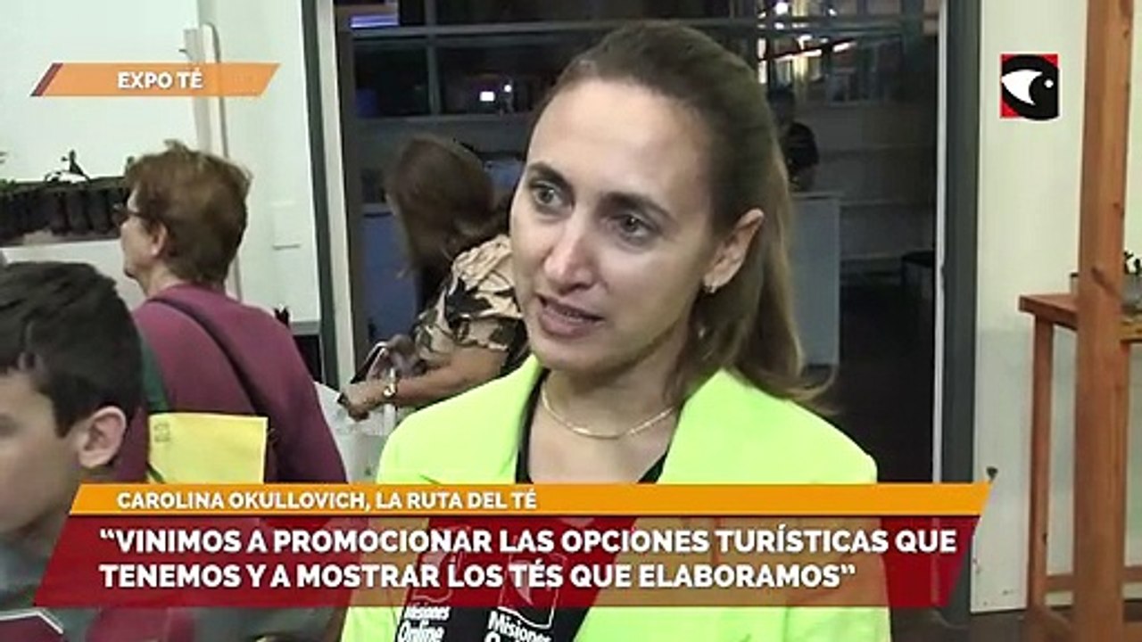 Con La Ruta del Te “vinimos a promocionar las opciones turísticas que tenemos y a mostrar los tés que elaboramos” indicó Carolina Okulovich