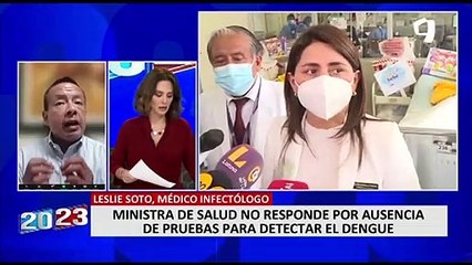 Infectólogo Leslie Soto: “El 90 % de personas que van a tener dengue serán sin signos de alarma”
