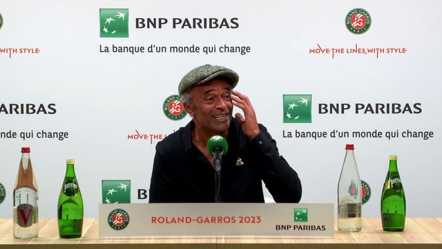 Roland-Garros 2023 - Yannick Noah : Si j'ai un conseil à donner à Arthur Fils, si tu veux, appelle moi !