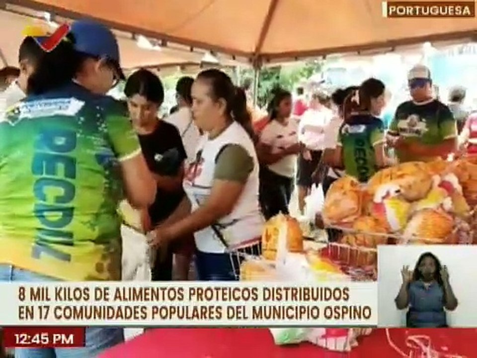 Más de 8 mil Kilos en combos proteicos fueron entregados a 17 comunidades en el edo. Portuguesa