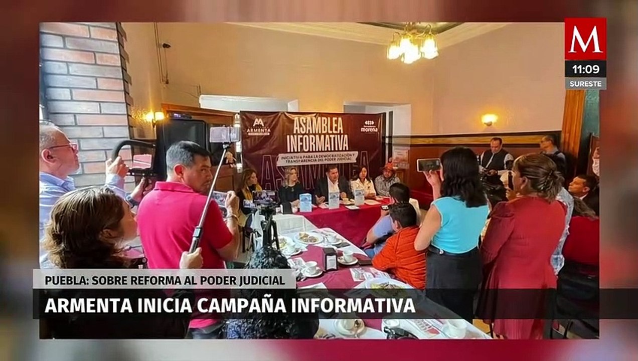 Alejandro Armenta inicia asambleas informativas sobre reforma al Poder Judicial