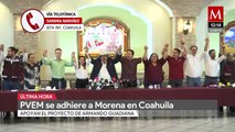 Partido Verde Ecologista declina a favor de Armando Guadiana en Coahuila