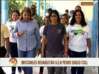 Vpdta. Ejecutiva inspecciona la restauración de la U.E.N Pedro Emilio Coll en la parroquia El Valle