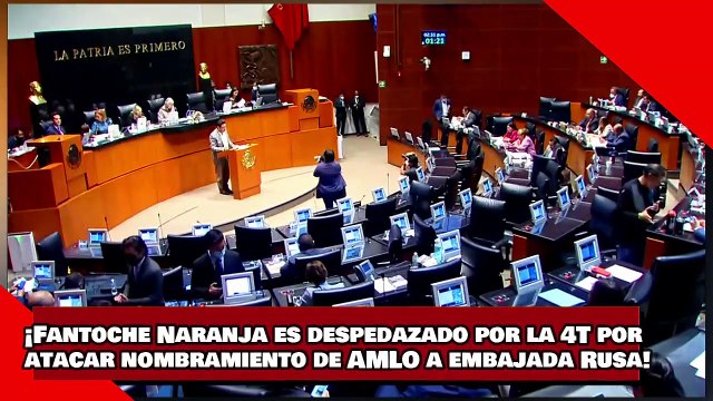 ¡VEAN! ¡Fantoche Naranja es despedazado por la 4T por atacar nombramiento de AMLO a embajada Rusa!