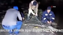 Van'da kaçak avcılara yönelik operasyon: 500 kilogram inci kefali kurtarıldı