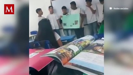 Alumno agrede en la cara a su compañera, en Brasil
