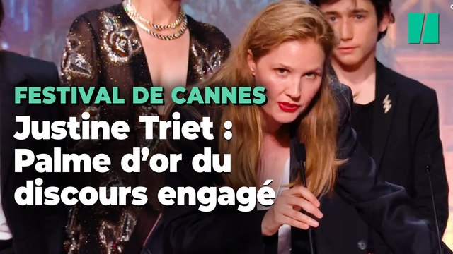 Justine Triet à Cannes, Palme d’or du discours politique et enflammé