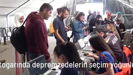 Hatay otogarında depremzedelerin seçim yoğunluğu