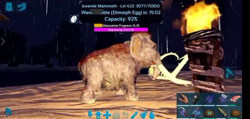 Fast maturation of mammoths in ark survival mobile