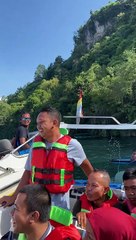 Speed Boat Comes in a Bit Too Hot