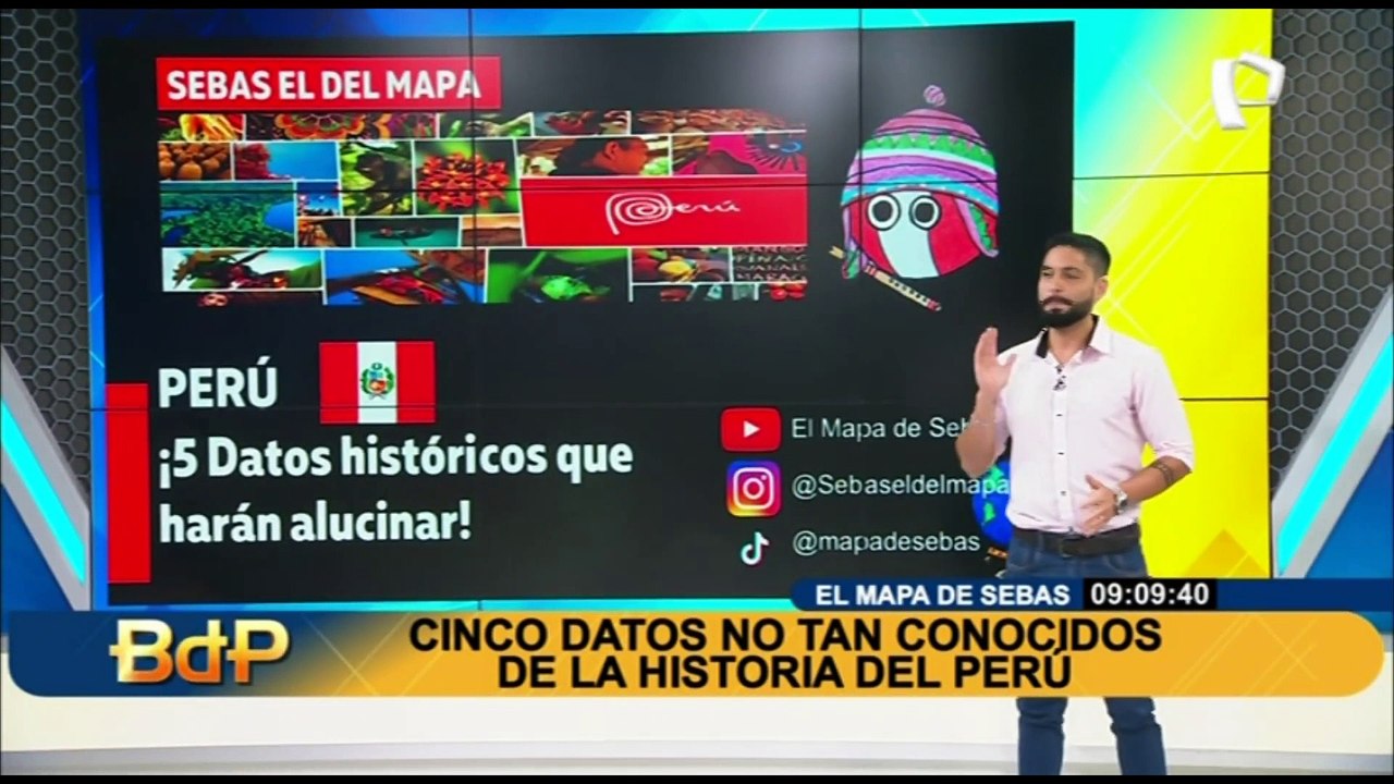 El mapa de Sebas: estos son los cinco datos no tan conocidos de la historia del Perú