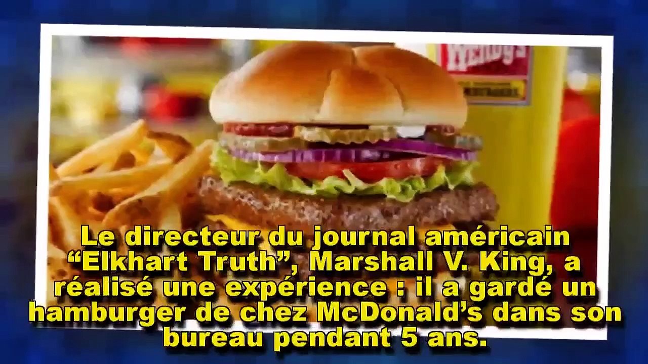 Que devient un hamburger de chez McDonald’s, 5 ans après