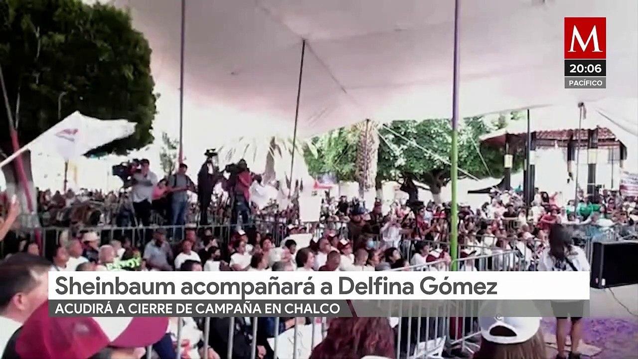 Claudia Sheinbaum acudirá a primer cierre de campaña de Delfina Gómez en Estado de México