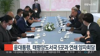 윤대통령, 태평양도서국 5곳과 연쇄 양자회담
