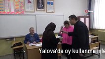 Yalova'da oy kullanma işlemi başladı