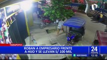 Trujillo: hampones interceptan y roban S/100 mil a empresario frente a su hijo