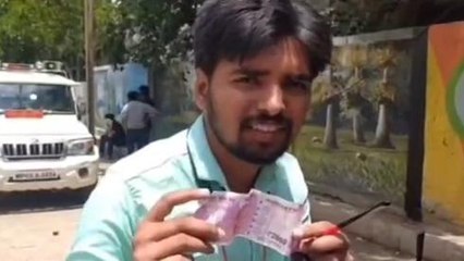 रीवा: युवक ने चालान कटवाने के लिए दिया 2 हजार का नोट, पुलिस ने लेने से किया इनकार