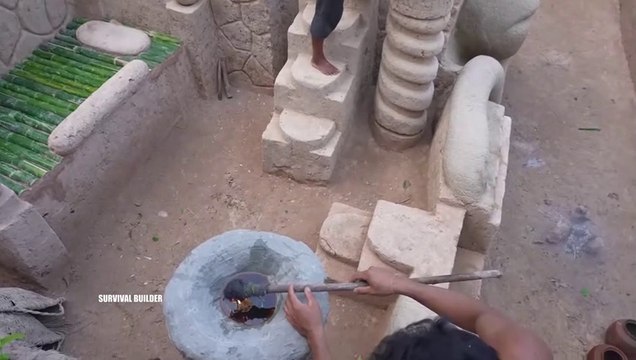 Building Temple Underground House With King Cobra Swimming Pools Part I