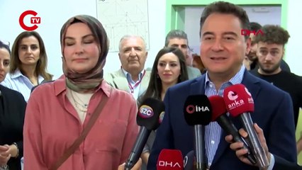 DEVA Partisi Genel Başkanı Ali Babacan, oyunu kullandıktan sonra yurttaşa seslendi