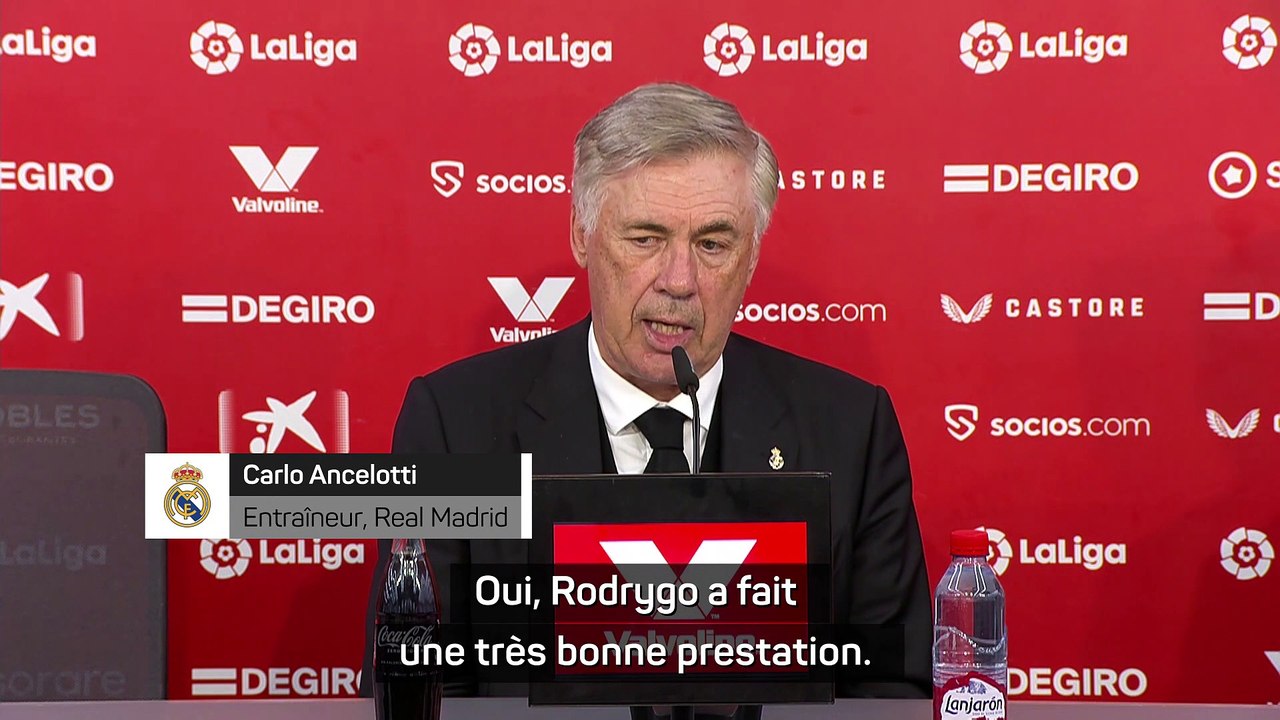 Carlo Ancelotti : ''Rodrygo a fait une très bonne prestation''