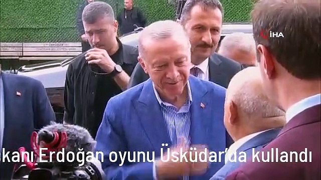 Cumhurbaşkanı Erdoğan oyunu Üsküdar'da kullandı