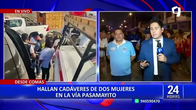 Comas: hallan cadáveres de dos mujeres en acantilado de vía Pasamayito