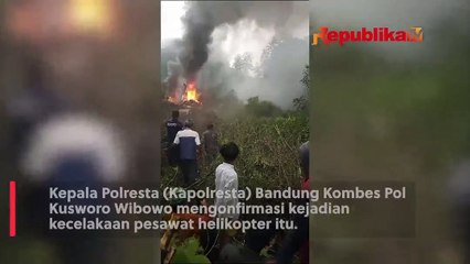 Video Jatuhnya Helikopter di Rancabali, Kabupaten Bandung