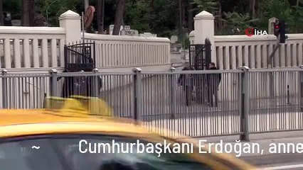 Cumhurbaşkanı Erdoğan, anne ve babasının kabirlerini ziyaret etti