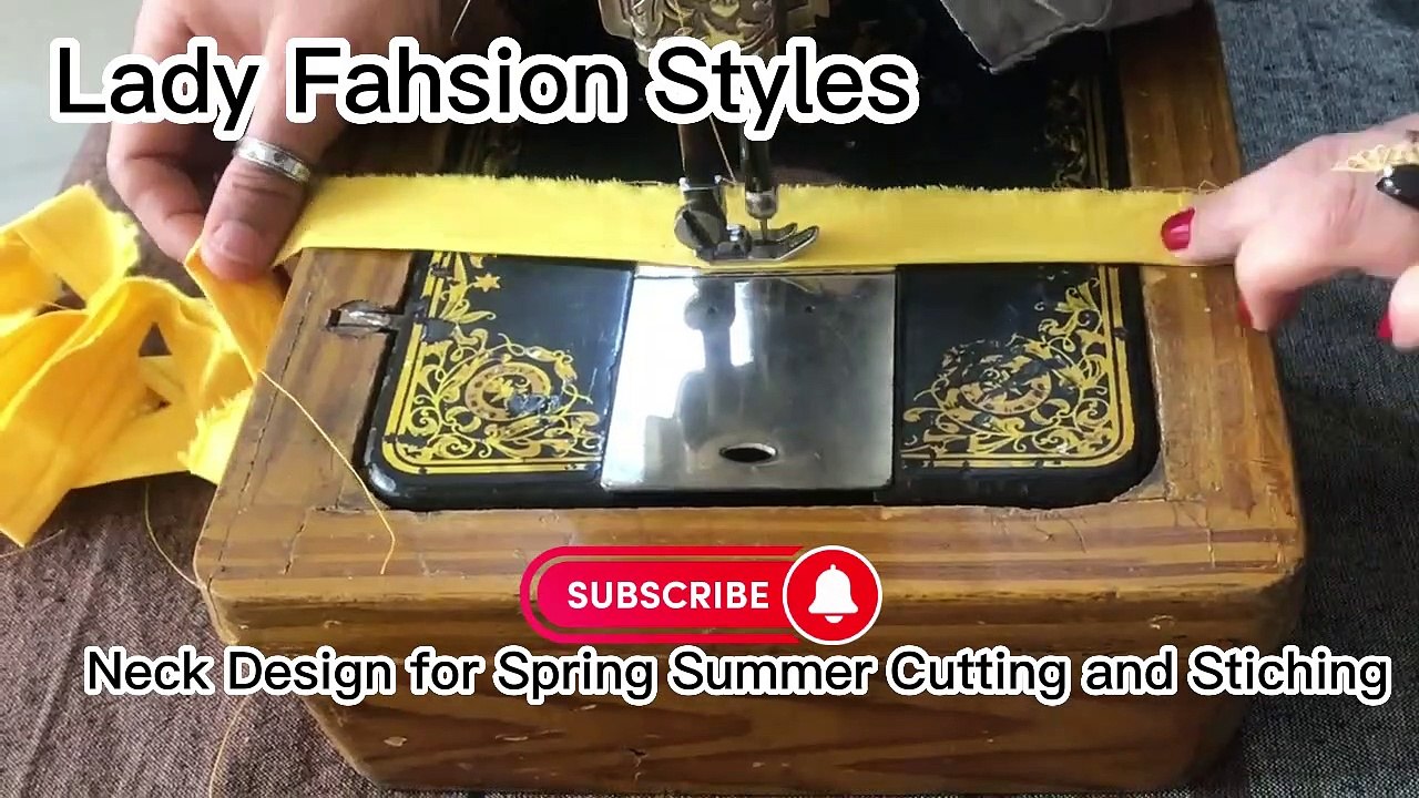 Neck Design for Spring Summer Cutting and Stitching
