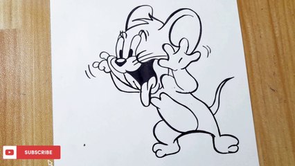 Easy Step-by-Step Guide to Drawing Jerry 🐭 | Tom and Jerry Tutorial