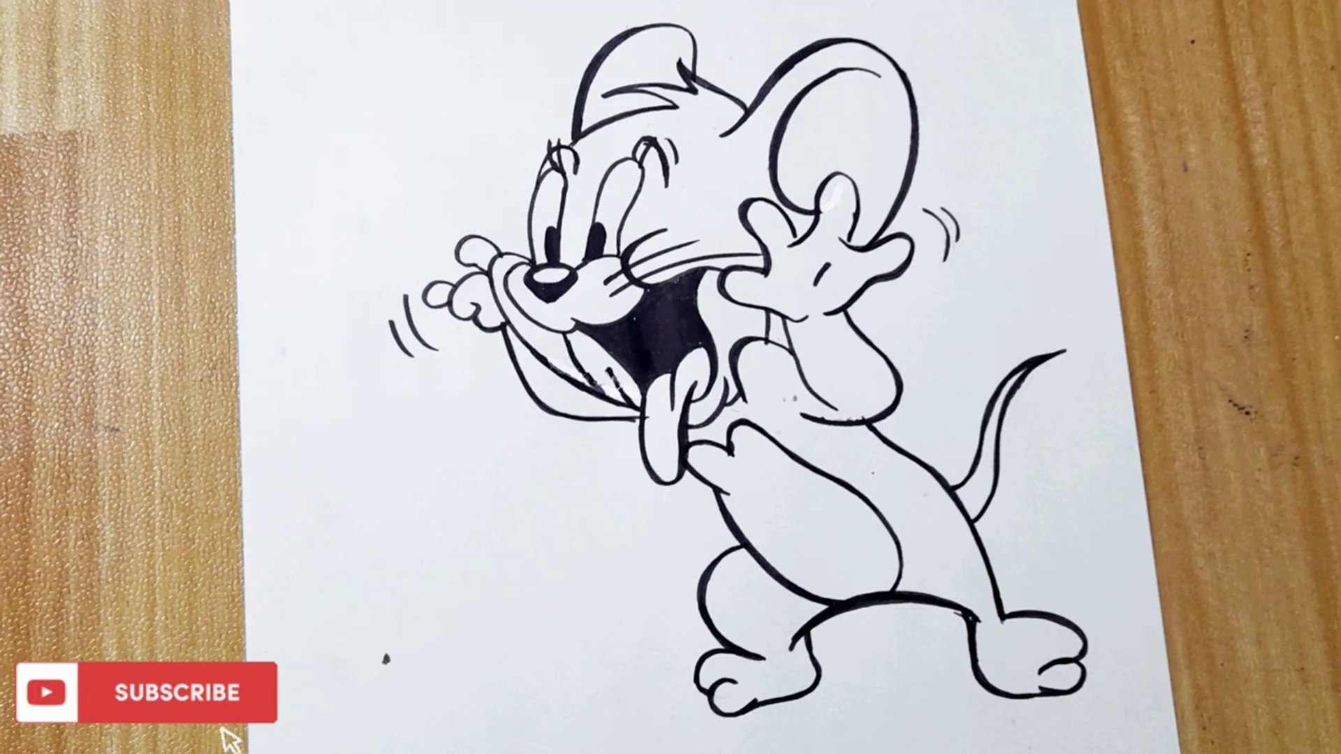 How To Draw Jerry Tom And Jerry Drawing Step By Step For Beginners