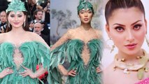 Cannes 2023 Red Carpet: Urvashi Rautela Green Feather Look Copied Maxicon Actress Victoria Bonya