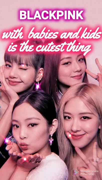BLACKPINK avec des bébés et des enfants #blackpink #lisa #rosé #jennie #jisoo #shorts