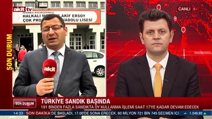 Halkalı'da seçmen sandık başında