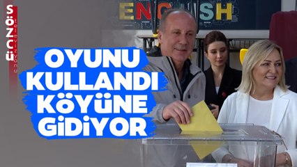 Muharrem İnce Oyunu Kullandı! 'Buradan Köyüme Gidiyorum'