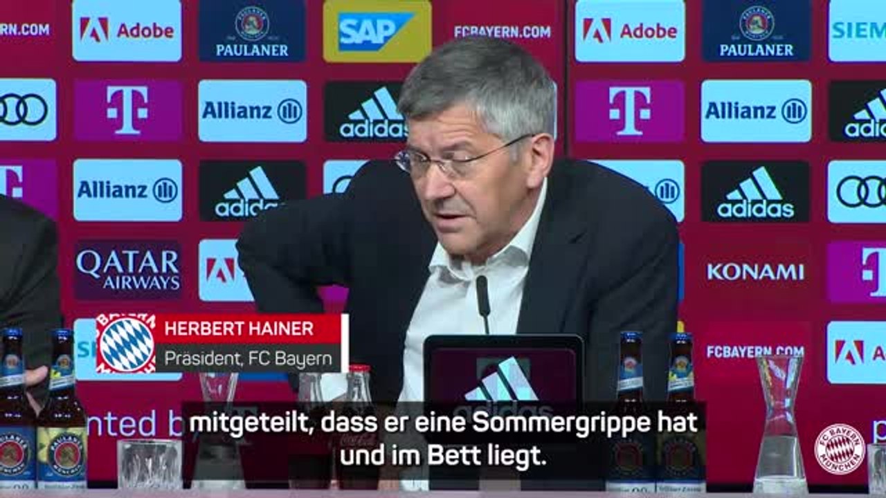 Hainer: 'Kahn war wegen Sommergrippe nicht dabei'