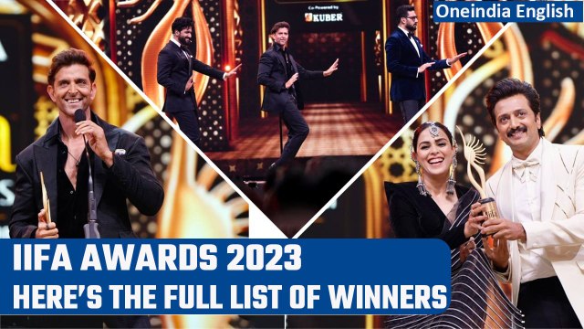 IIFA Awards 2023: Alia Bhatt, Hrithik Roshan Win Best Actor | Full list of winners | Oneindia News