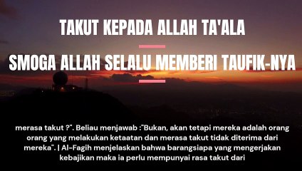 HANYA KEPADA ALLAH AKU BERTAWAKKAL DAN KEPADANYALAH AKU KEMBALI