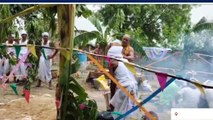 गाजीपुर:जब खौलते दूध से नहाये पुजारी, नजारा देख लोग हैरान
