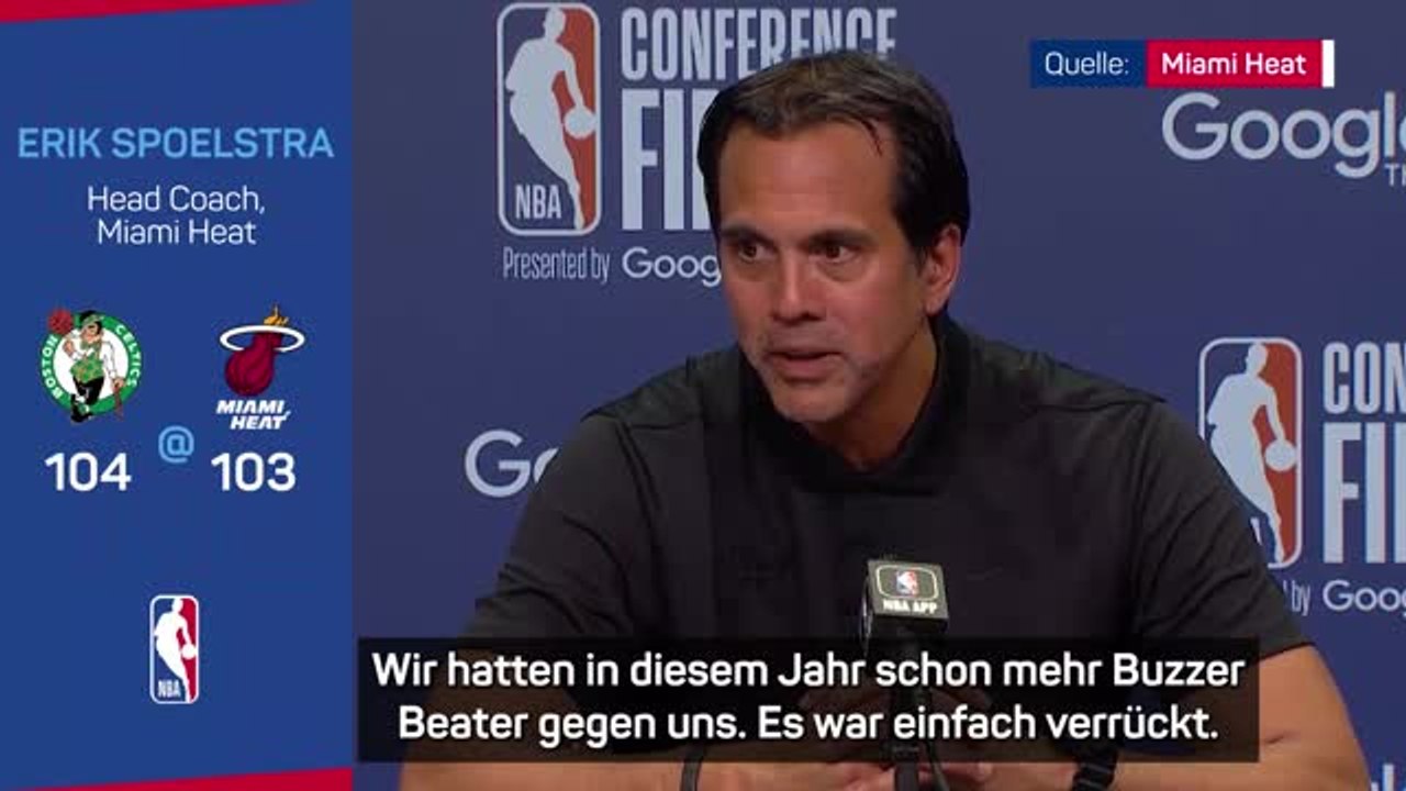 Spoelstra: "haben Übung, buzzer beater zu kassieren"