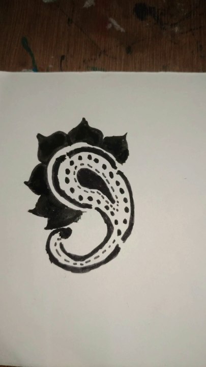 How to draw Kalka design