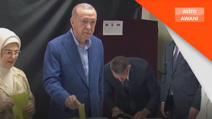 Erdogan mengundi pada pusingan kedua Pilihan Raya Presiden