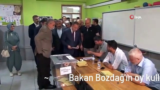 Bakan Bozdağ'ın oy kullandığı sandıkta Erdoğan kazandı