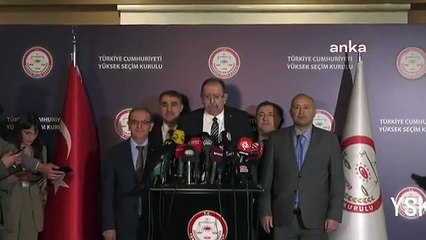 YSK Başkanı Ahmet Yener'den açıklama: 26 milyon 781 bin 551 oy sayıldı